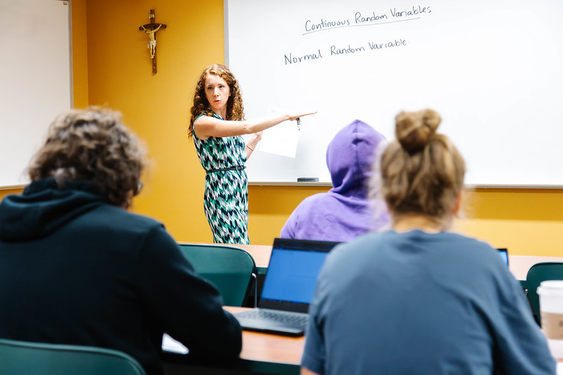 Dr. Sarah Dumnich, assistant professor of mathematics at Saint Vincent College